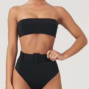 Meshki Black Bikini Top